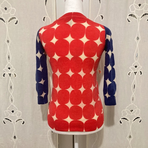 Red, White, and Blue 100% Merino Wool J. Crew Top, XXS - Picture 3 of 5